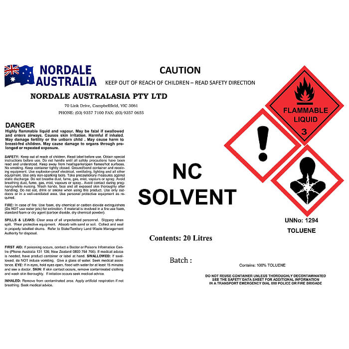 Nordale NC Solvent